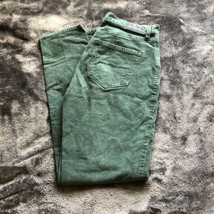 American Eagle Green Corduroy Mom Jeans